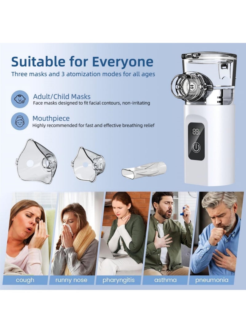 saykfoe Portable Mini Vaporizers, Handheld Travel Steam Compressor Machine Humidifier Cool Mist Inhaler for Adults & Kids, 800 mAh large capacity - Image 5